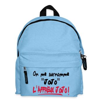 HUMOUR affreux jojo!!! t-shirt,logo,motif,visuel - Sac à dos Enfant - bleu clair - Devant