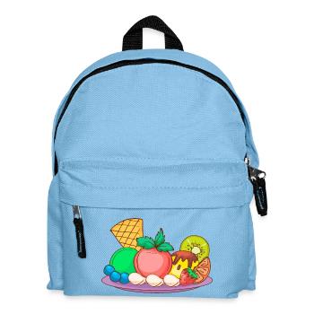 Eis Speiseeis Eiskrem Eiscreme Kugeleis Eisbecher - Kinder Rucksack - Hellblau - Vorne