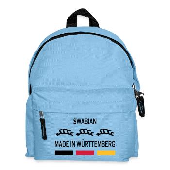 Made in Württemberg - Kinder Rucksack - Hellblau - Vorne