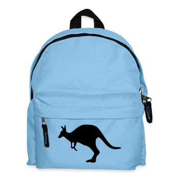 Känguru kangaroo Australien - Kinder Rucksack - Hellblau - Vorne