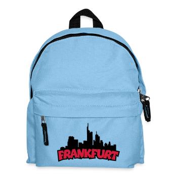 Frankfurt Skyline (Black / Red) - Kids' Backpack - light blue - Front