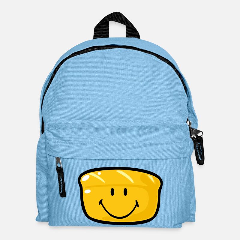 Smiley Bread - Kinder Rucksack - Hellblau