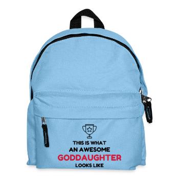 Patin / Pate / Patentochter / Patensohn - Kinder Rucksack - Hellblau - Vorne