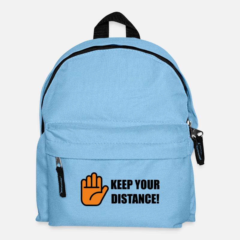 Kepp Ihre Entfernung! - Kinder Rucksack - Hellblau