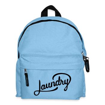 Funny lettering for laundry - Kids' Backpack - light blue - Front
