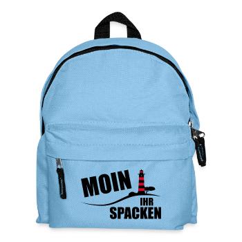 Moin ihr Spacken - Kinder Rucksack - Hellblau - Vorne