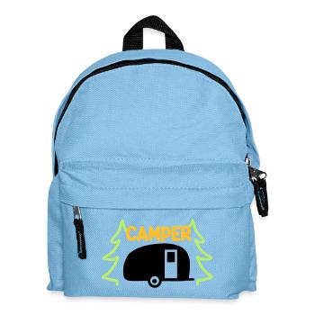 Camper - Urlaubsreif - Kinder Rucksack - Hellblau - Vorne