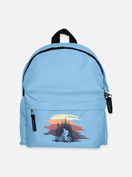 Mountainker im Wald - Kinder Rucksack - Hellblau