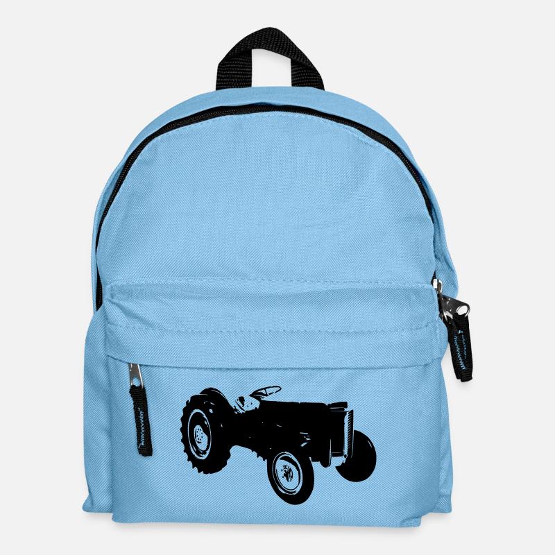 old tractor old tractor - Kids' Backpack - light blue