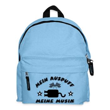 Auto - Kinder Rucksack - Hellblau - Vorne