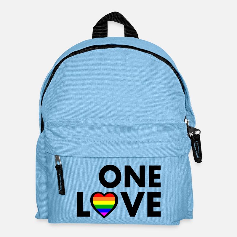 One love - Kinder Rucksack - Hellblau