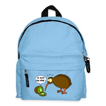 Kiwi contre kiwi (texte français) - Sac à dos Enfant - bleu clair - Devant