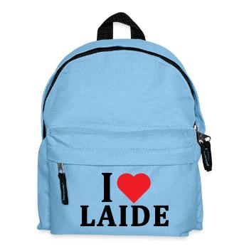 t-shirt J’adore Laide idée cadeau t-shirt - Sac à dos Enfant - bleu clair - Devant