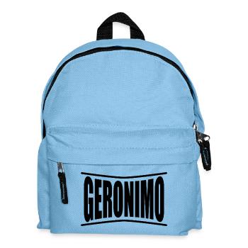 Name T-Shirt Geronimo T-Shirt Geschenkidee - Kinder Rucksack - Hellblau - Vorne