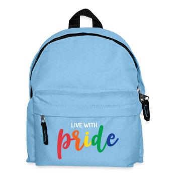 Live With Pride - Kids' Backpack - light blue - Front