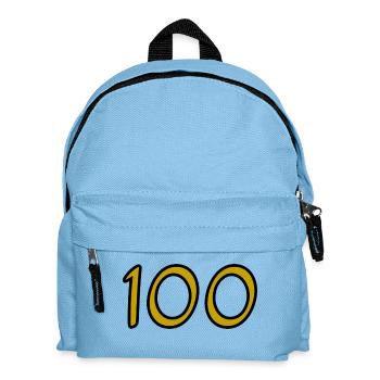 100. 100 YEARS. 100th ANNIVERSARY. 100 BIRTHDAY - Kids' Backpack - light blue - Front