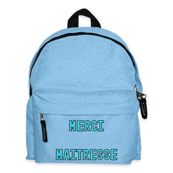 THANK YOU. MISTRESS. MASTER. THANK YOU MISTRESS - Kids' Backpack - light blue - Front