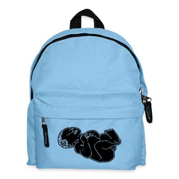 Newborn Baby Shadow Illustration - Kids' Backpack - light blue - Front