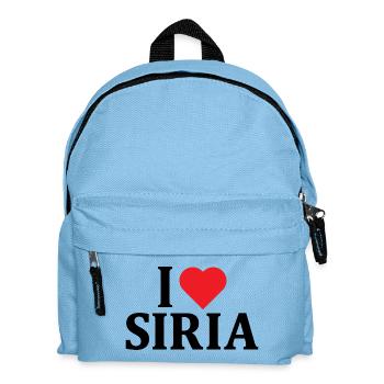 t-shirt j’aime la Syrie t-shirt idée cadeau - Sac à dos Enfant - bleu clair - Devant