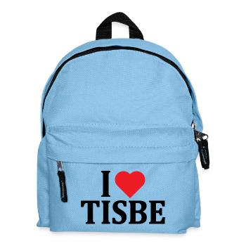 T-Shirt Ich liebe Tisbe T-Shirt Geschenkidee - Kinder Rucksack - Hellblau - Vorne