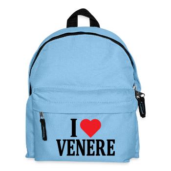 I love Venere T-Shirt T-Shirt Geschenkidee - Kinder Rucksack - Hellblau - Vorne