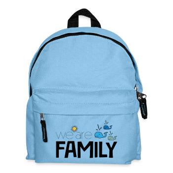 Nous sommes une famille - Sac à dos Enfant - bleu clair - Devant