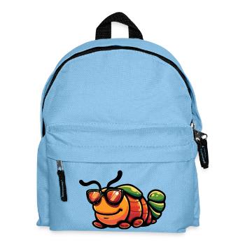 Wurm Comic Cool - Kinder Rucksack - Hellblau - Vorne