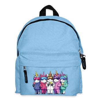 Équipe de vacances de ski Unicorn - Sac à dos Enfant - bleu clair - Devant
