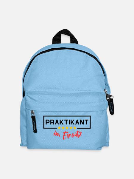Praktikant im Einsatz - Kinder Rucksack - Hellblau