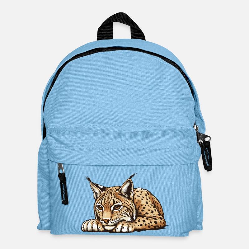 Luchs - Kinder Rucksack - Hellblau