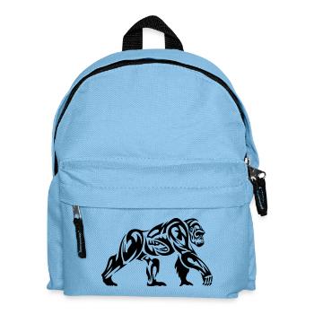Gorille Tribal - Sac à dos Enfant - bleu clair - Devant