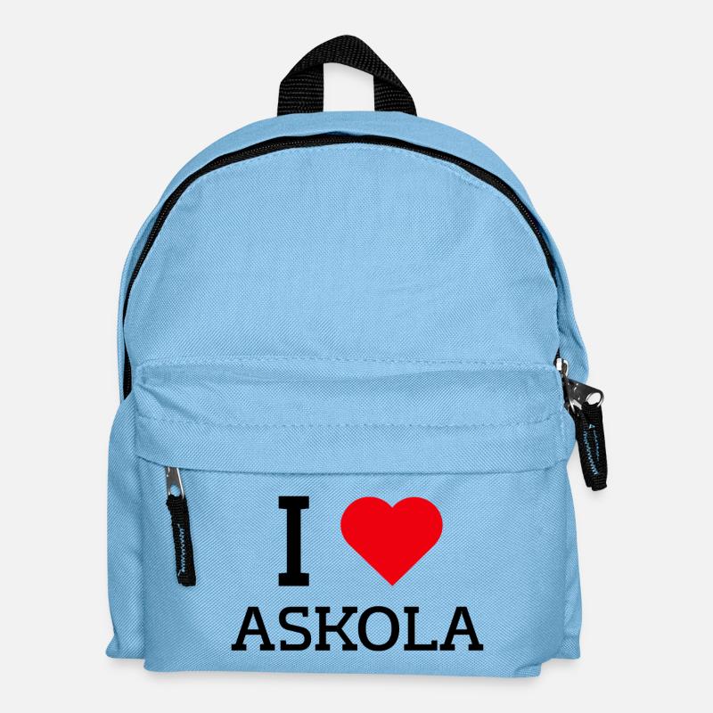 Ich liebe Askola - Kinder Rucksack - Hellblau