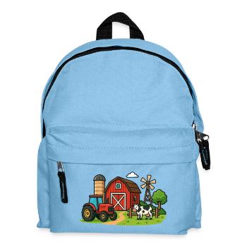 Rural Farm Scenery - Kids' Backpack - light blue - Front