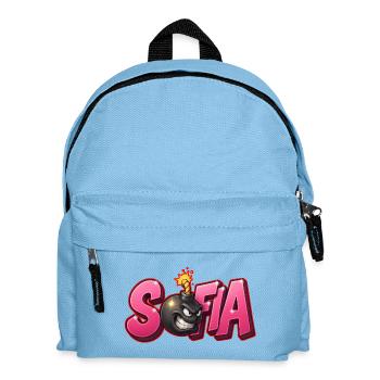 Sofia Graffiti Name Bomb Graffité 3D - Sac à dos Enfant - bleu clair - Devant