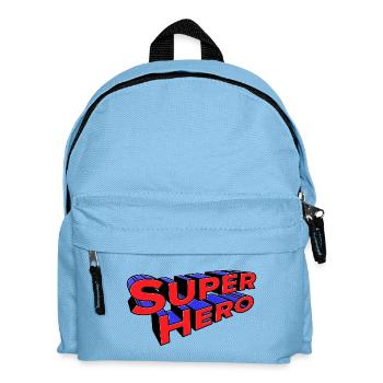 Déclaration de super-héros - Sac à dos Enfant - bleu clair - Devant