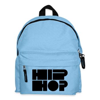 Hip Hop fettes Logo - Kinder Rucksack - Hellblau - Vorne