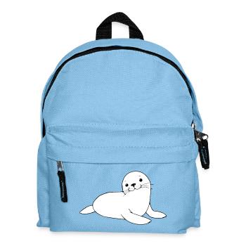 Robbe Seehund Robben Seehunde Norddeutschland - Kinder Rucksack - Hellblau - Vorne