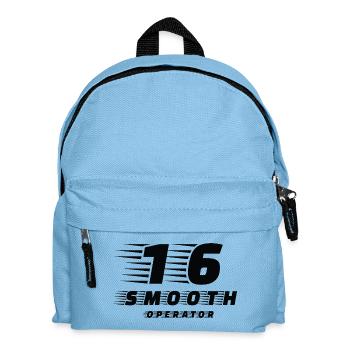 Smooth Operator 16 – ein spaßiges Passwort für Formel-Fans - Kinder Rucksack - Hellblau - Vorne
