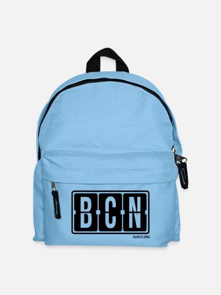 Barcelona BCN, City Hoodie, Tasche, Cap Souvenir - Kinder Rucksack - Hellblau