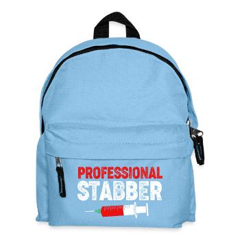 Phlebotomist Pflege Pfleger Pflegerin Blutentnahme - Kinder Rucksack - Hellblau - Vorne