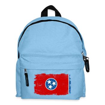 Tennessee State Flag Distressed Vintage Tennessee - Kids' Backpack - light blue - Front