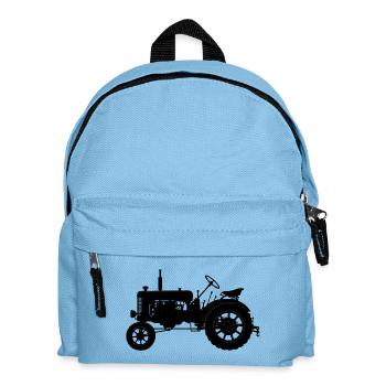 Tractor Vintage - Kids' Backpack - light blue - Front