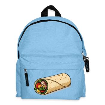 Colourful burrito wrap - Kids' Backpack - light blue - Front
