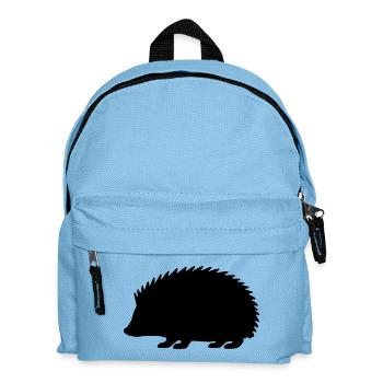Silhouette du hérisson - Sac à dos Enfant - bleu clair - Devant