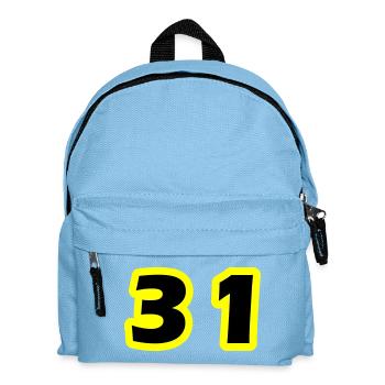 Symbole du chiffre 31 - Sac à dos Enfant - bleu clair - Devant