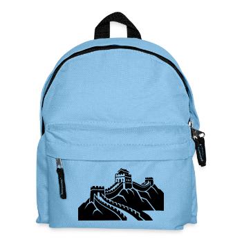 Great Wall of China - Kids' Backpack - light blue - Front
