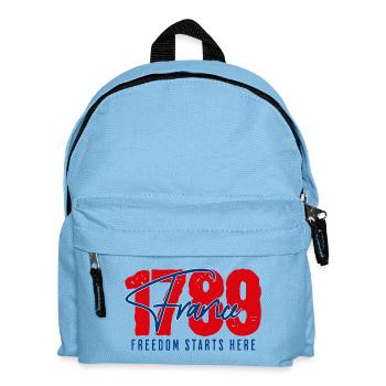1789 France / Frankreich Freedom starts here - Kids' Backpack - light blue - Front
