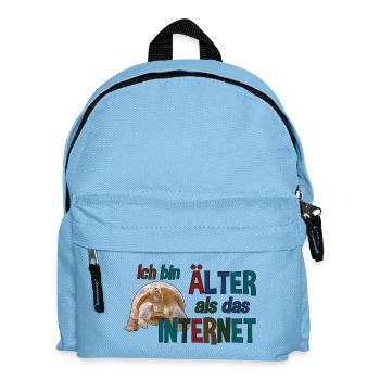 Älter als das Internet - Schildkröte - Kinder Rucksack - Hellblau - Vorne