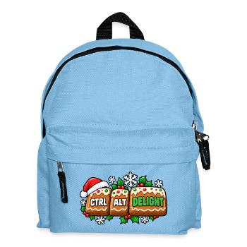 Ctrl Alt Delight Weihnachtsdesign - Kinder Rucksack - Hellblau - Vorne