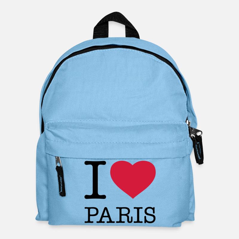 I LOVE PARIS - Kinder Rucksack - Hellblau